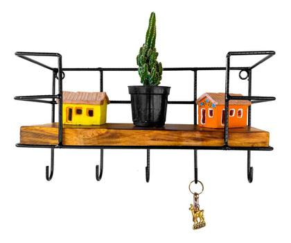 Imagem de Prateleira Porta Chaves Cesta Organizadora Pendurar Parede