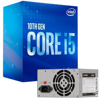 Imagem de Processador Alto Desempenho Intel Core I5-10400F Com 6 Núcleos 12  Threads Lga 1200 12Mb Para Pc Gamer + Fonte ATX 200W Fortrek