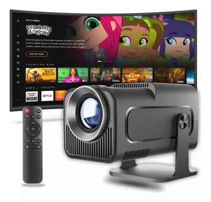 Imagem de Projetor Android 1HY320 com Qualidade de Imagem 4K e Pilha Inclusa