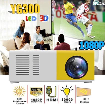 Imagem de Projetor Hy320 Wifi Hd 390 Ansi Android 4k Smart Tvbox Novo