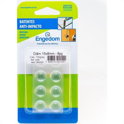 Imagem de Protetor Adesivo Engedom Redondo 16X8Mm 08Pecas 2236 2236
