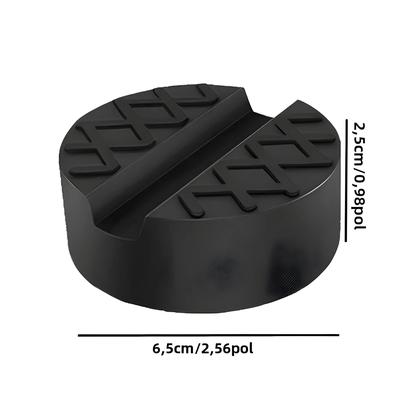 Imagem de Protetor De Chão Em Borracha Para Adaptador De Macaco Automotivo Com Fenda, Disco De Elevação