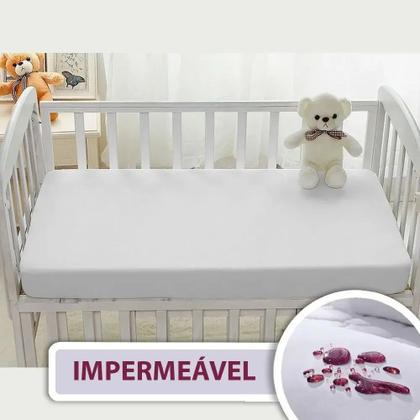 Imagem de Protetor De Colchão Impermeável Berço 70x130x20 - Kacyumara