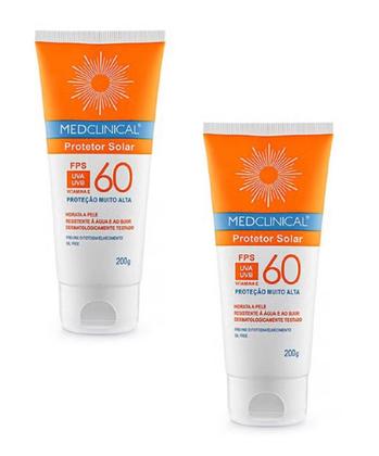 Imagem de PROTETOR SOLAR CORPORAL MED CLINICAL FPS 60 200g - KIT C/2un