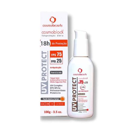 Imagem de Protetor Solar Cosmoblock Antipoluição Translúcido FPS75 100g