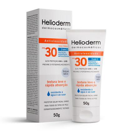 Imagem de Protetor Solar Facial Helioderm Suncare FPS 30 Toque Seco 50g