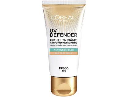 Imagem de Protetor Solar Facial Loreal Paris FPS 60 Claro - UV Defender Antioleosidade 40g