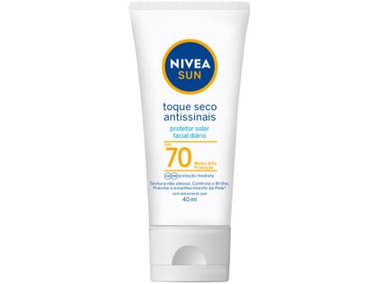 Imagem de Protetor Solar Facial Nivea FPS 70 Sun Toque Seco