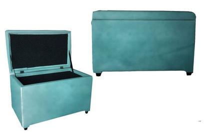 Imagem de Puff Bau Infantil Turquesa - Beatriz Decor