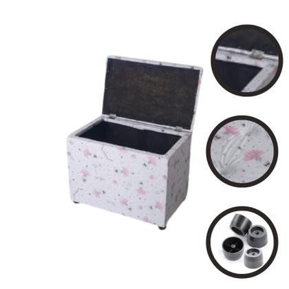 Imagem de Puff Baú Retangular Decore Seu Escritório Quarto Sala Cozinha