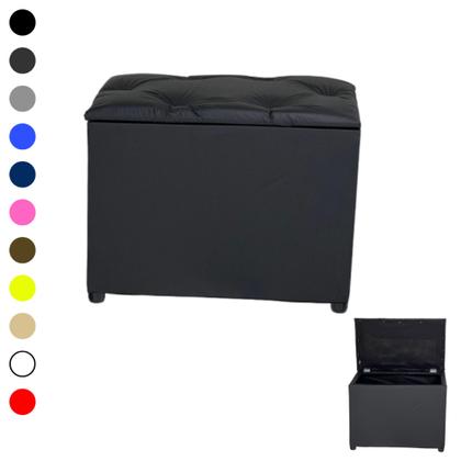 Imagem de Puff Baú Retangular Pufe Conforto Apoio Guarda Objetos brinquedos