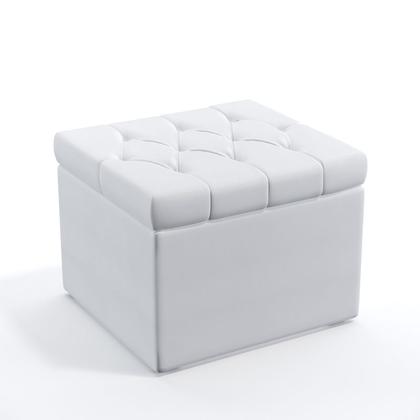 Imagem de Puff Quasar com Capitonê Couro Aradecor