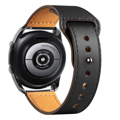 Imagem de Pulseira 22mm Couro Natural para Relógio Smartwatch c/ Pinos