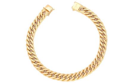 Imagem de Pulseira de ouro 18k Grumet 19cm