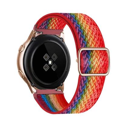 Imagem de Pulseira De Relógio Ajustável De Nylon Elástico 20mm 22mm Para Samsung Galaxy Watch