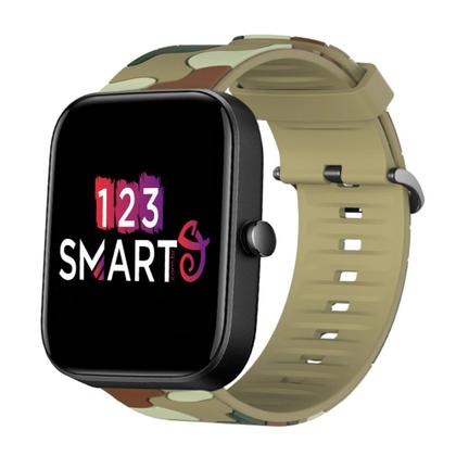 Imagem de Pulseira de Silicone Camuflada compatível com Bip 3 A2172 / Bip A1608 / Bip U / Bip Lite - Caqui