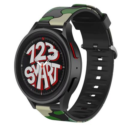 Imagem de Pulseira de Silicone Camuflada para Galaxy Watch 5 Watch5 Pro Watch 4 40mm 44mm 45mm