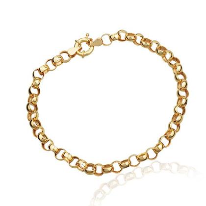 Imagem de Pulseira Feminina Ouro 18k Portuguesa Elo Português 5mm Fecho Bóia