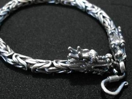 Imagem de Pulseira Masculina Bali Ponto Peruano 6mm Em Prata 925