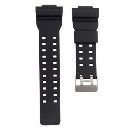 Imagem de Pulseira para Relógio Compatível com Gshock GA100 GA120 Borracha Preto Completa Com Fivela