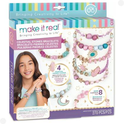 Pulseiras Fashion Dreams Com Pedras Celestiais - Kit de Artesanato