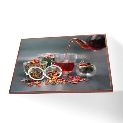 Imagem de Quadro Hora do Chá Vinil Com Vidro