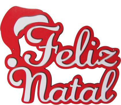 Imagem de Quadro Placa Decorativa Natal  Feliz Natal Mdf