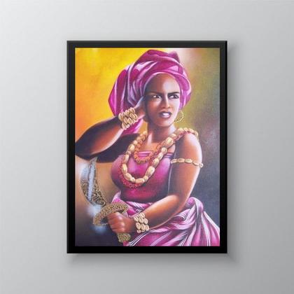 Imagem de Quadro Umbanda Orixá Obá 45x34cm