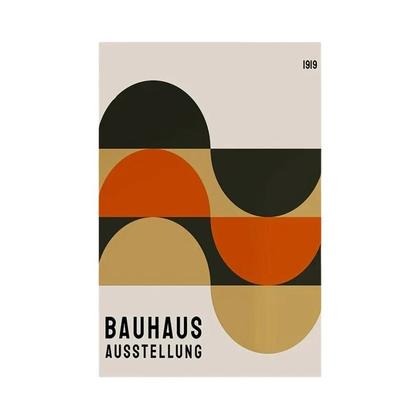 Imagem de Quadros Decorativos Bauhaus - Arte Abstrata Geométrica para Sala de Estar