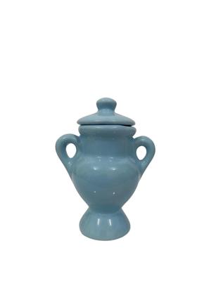 Imagem de Quartinha pequena com asa azul claro 16 cm modelo 1012