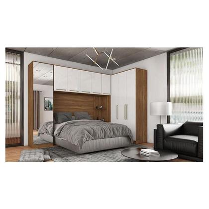 Imagem de Quarto De Casal Irlanda Ambiente Composição 7 Amêndola Branco - Demartêz