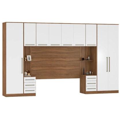 Imagem de Quarto De Casal Irlanda Composição 8 Amêndola Branco - Demartêz