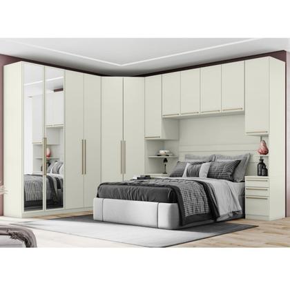 Imagem de Quarto Modulado Completo Casal 6 Peças 12 Portas 12 Gavetas Predileto