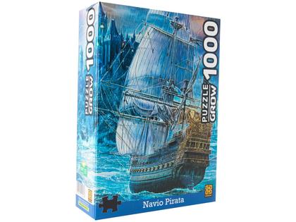 Imagem de Quebra-cabeça 1000 Peças Puzzle Navio Pirata