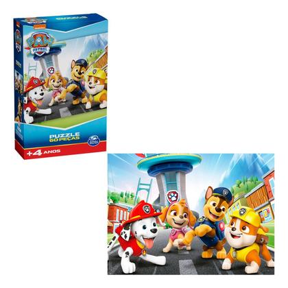 Imagem de Quebra-cabeça Patrulha Canina 60 Peças Paw Patrol Infantil