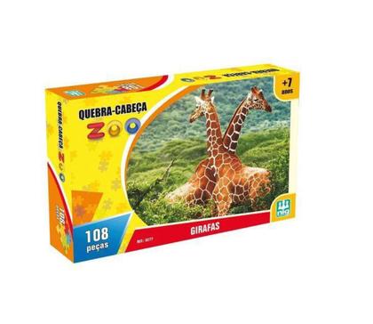 Imagem de Quebra Cabeça Zoo Girafas 108 Peças Nig Brinquedos
