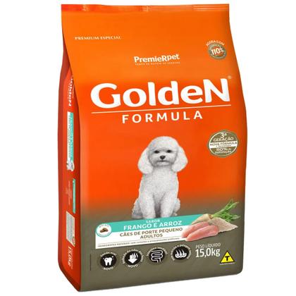 Imagem de Ração Golden Fórmula Cães Adultos Raças Pequenas Frango e Arroz Mini Bits