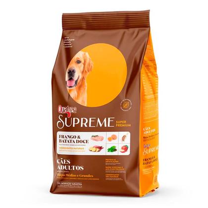 Imagem de Ração Quatree Supreme Cães Adultos Raças Médias e Grandes Frango e Batata Doce  15kg