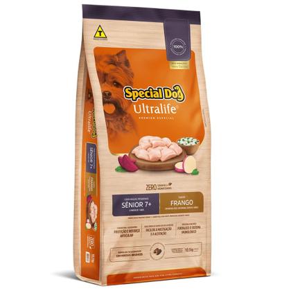 Imagem de Ração Special Dog Ultralife Sênior para Cães de Raças Pequenas Sabor Frango e Arroz - 10,1Kg