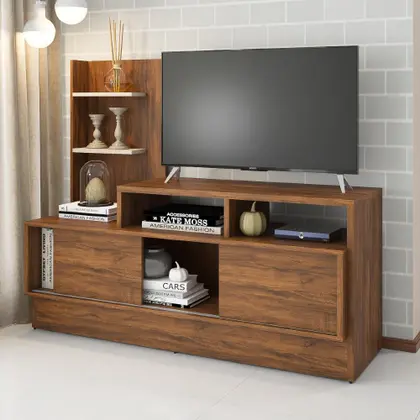 rucky43☆ Rack para TV até 43 Polegadas 2 Portas Napoli Viero - Rack