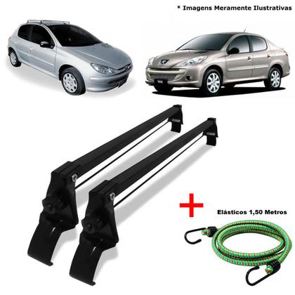 Imagem de Rack Teto Peugeot 206 207 4 Pts 99 A 2015 e 1 Elastico Corda