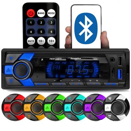 Imagem de Radio Automotivo Sem Toca Cd Mp3 Player Bluetooth Usb Display Colorido