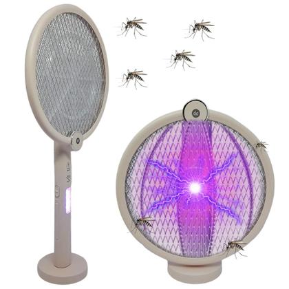 Imagem de Raquete Elétrica E Armadinha Mata Mosquito 3000v Anti Proteção de Choque DP839