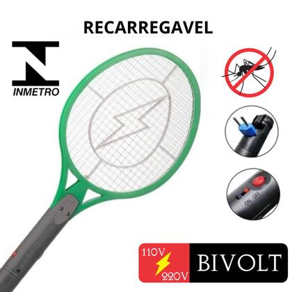 Imagem de Raquete eletrica mata mosquito bivolt 123 util