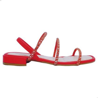 Imagem de Rasteirinha mississipi pedrarias palmilha macia conforto 