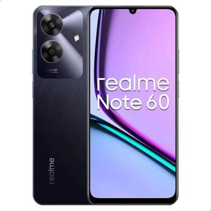 Imagem de Realme Note 60 128GB Global 4GB Preto 4G, Bluetooth 5.0, USB-C, Dual SIM, Tela 90Hz, Android 14