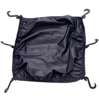 Imagem de Rede Elástica Aranha Fechada Para Capacete Moto 42x42 Preta