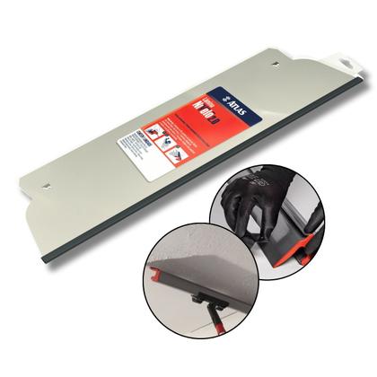 Imagem de Refil Desempenadeira Tipo Berox 25cm Lâmina Aço Inox Acabamento Liso Massa Corrida Cimento Queimado