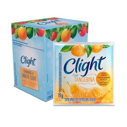 Imagem de Refresco em Pó Clight sem Açúcar de Tangerina 8g - Display com 15 Unidades