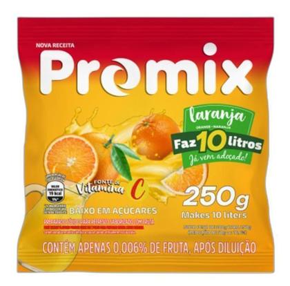 Imagem de Refresco Pó Promix Caixa Com 10 Unidades De 250G - Laranja